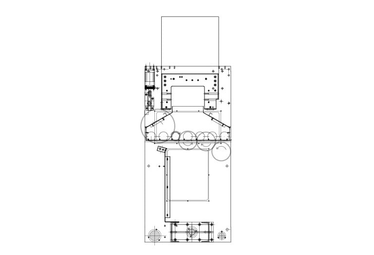 Intermediate transfer module to separate printing from die-cutting