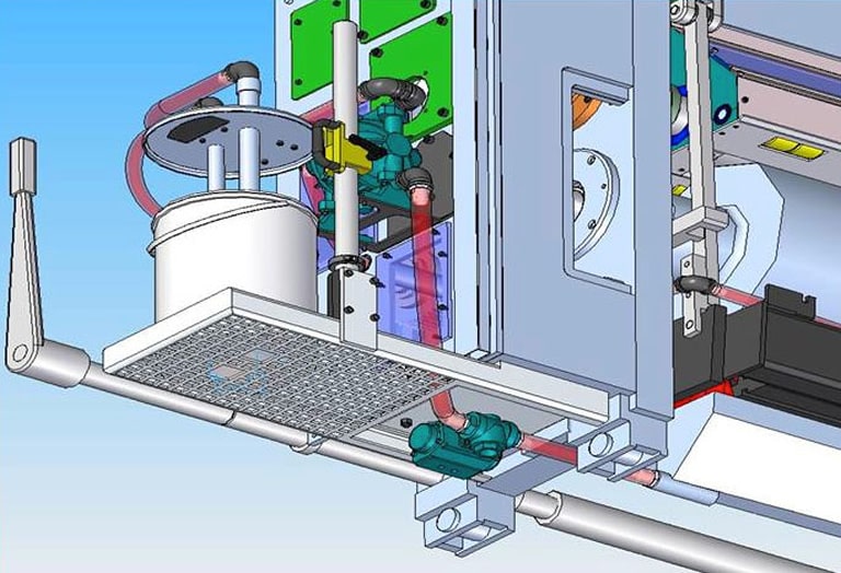 Esquma de retrofit de maquinaria industrial del sector del embalaje